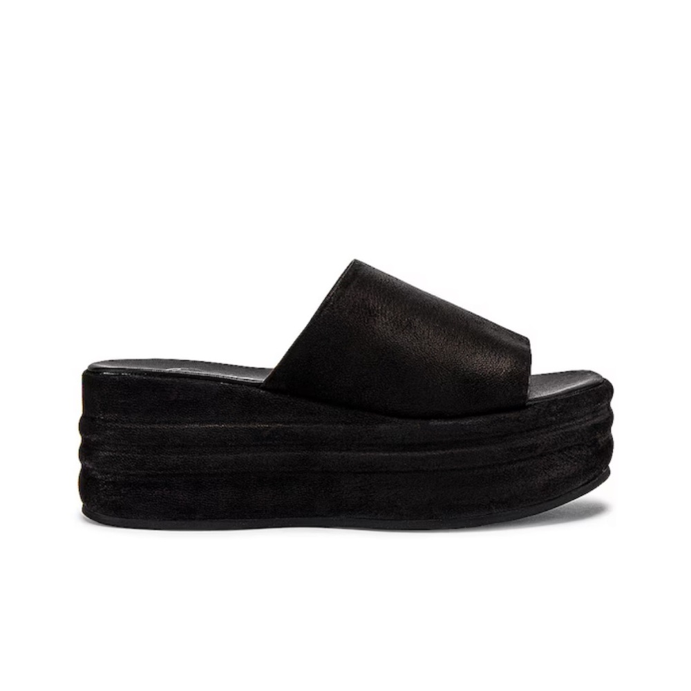 Free people Black Harbor Platform Slide Sandals